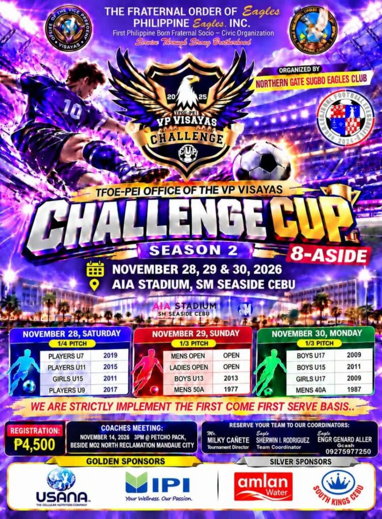 Challenge Cup Nov 28, 29, 30, 2026